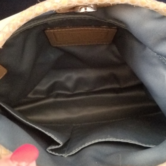 Coach Penelope F16533 Crossbody Bag Ivory Leather/Tan Snakeskin Embossed Trim - Picture 13 of 16